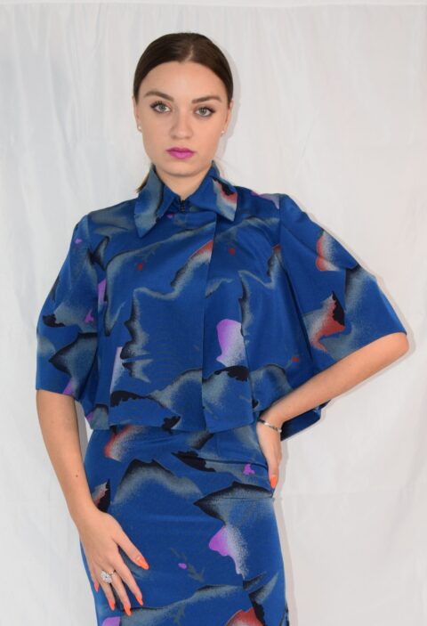 Completo Giacca Gonna  blu